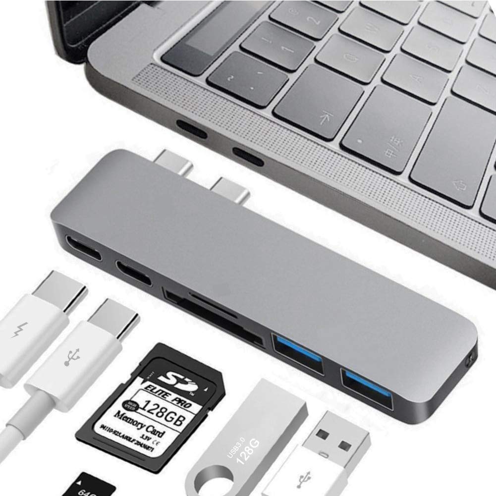 Amazon | USB Cハブアダプター、アダプター 2016/2017 MacBook Pro 13